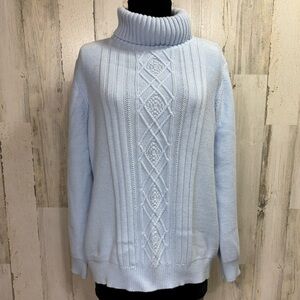 Karen Scott Vintage Diamond Pattern Turtleneck‎ Sweater